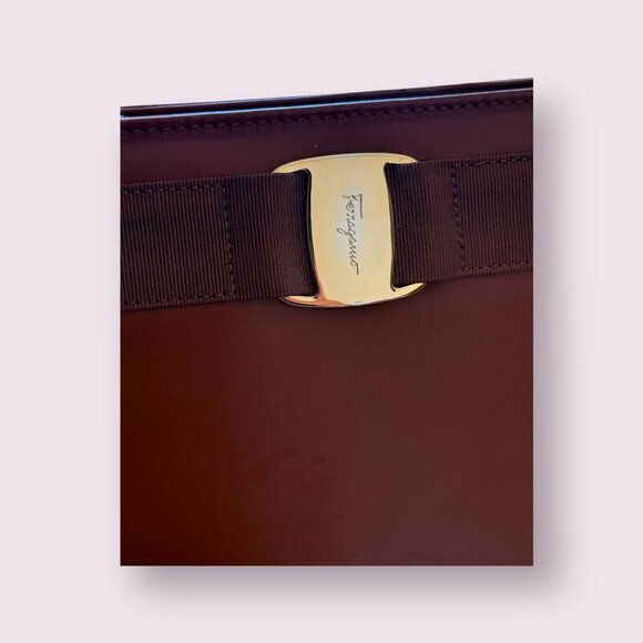 Salvatore Ferragamo Vara Tote | Cognac Brown - Picture 8 of 10